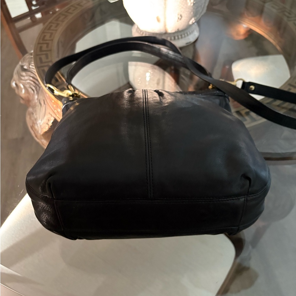 🖤🖤COACH ASHLEY BLACK LEATHER HIPPIE/SHOULDER/CROSSBODY BAG!🖤🖤 - Picture 3 of 8